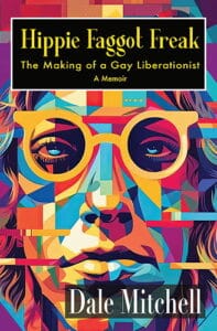 Hippie Faggot Freak Front Cover, featuring a pop art type drawing of a man with glasses