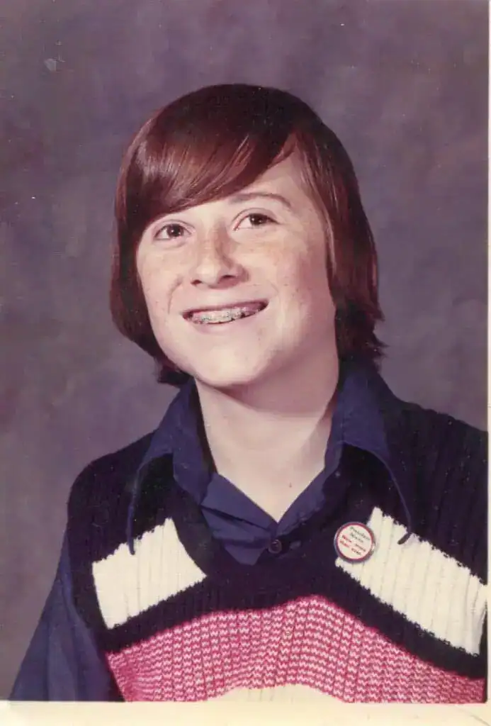 Seventh grade school photo of Dan Crowley.